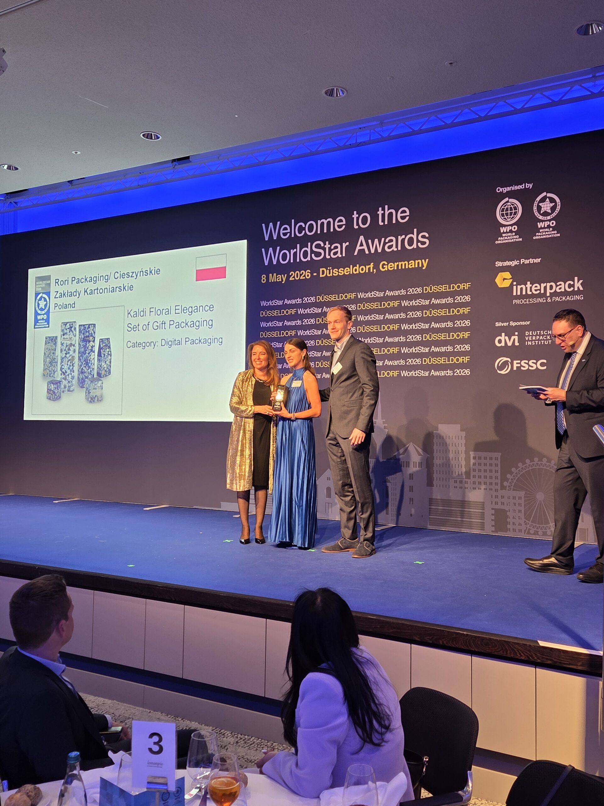 Rori Packaging i Cieszyńskie Zakłady Kartoniarskie odbierają nagrodę WorldStar 2026 w Düsseldorfie